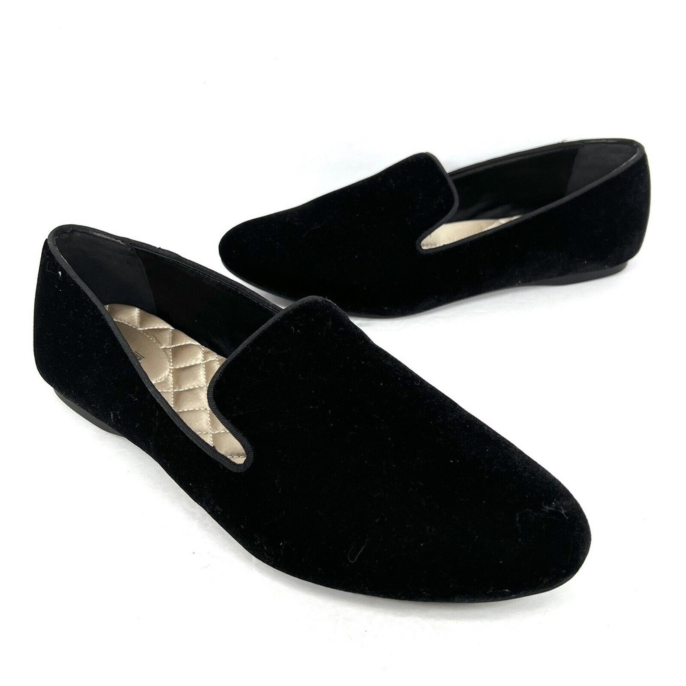 Bridies Womens Velvet Slippers Loafers Size 11 Black
